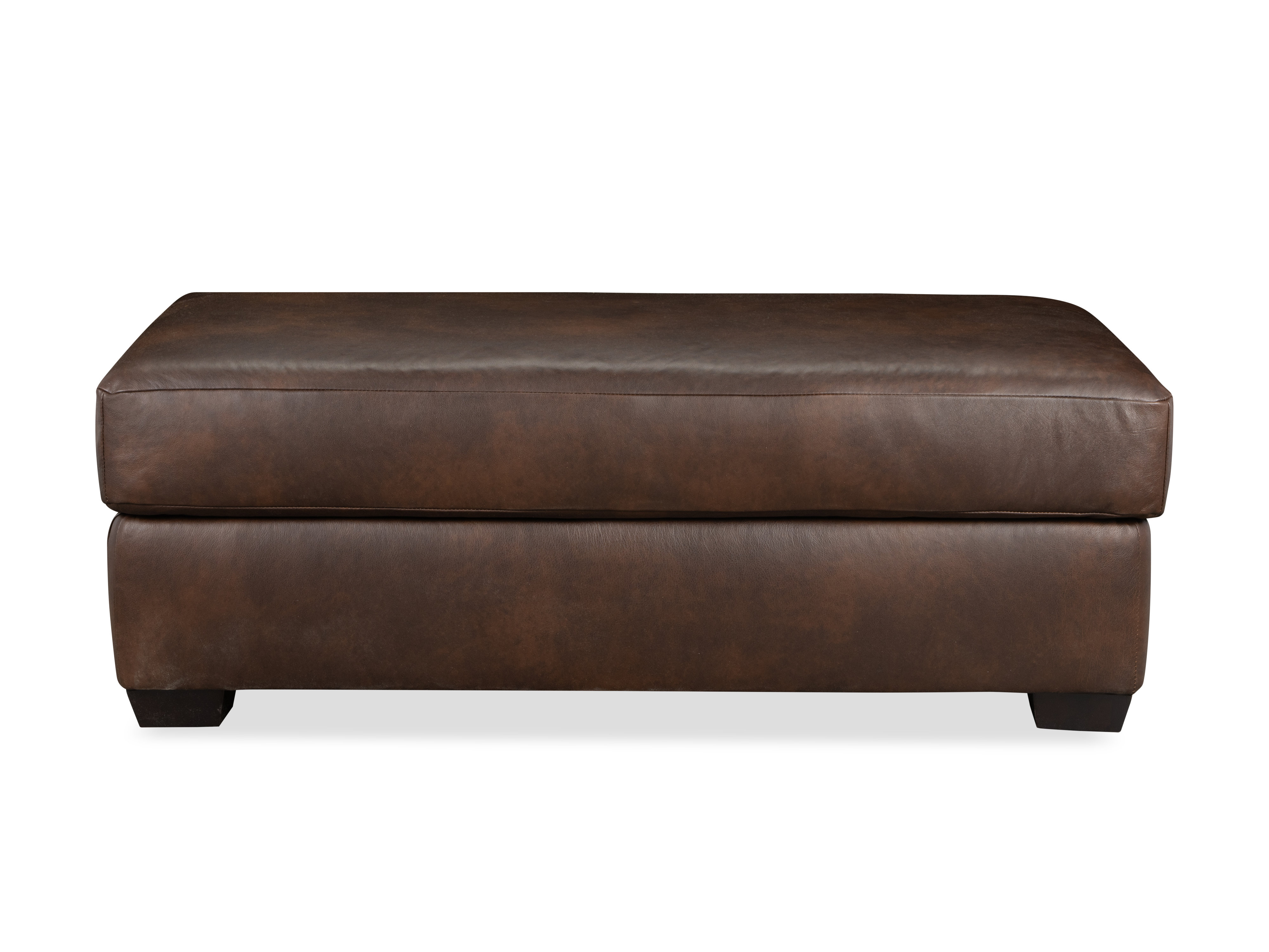 オットマン Wayfair Custom Upholstery™ Emilio Leather Ottoman And A Half